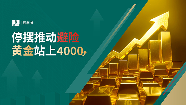 【热点追踪】停摆推动避险 黄金站上4000 - Plotio